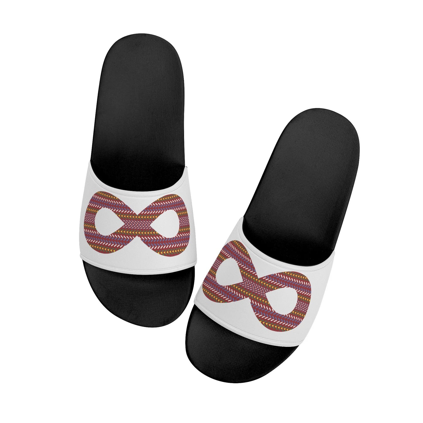 Women's Métis Sash Infinity White Slide Sandals