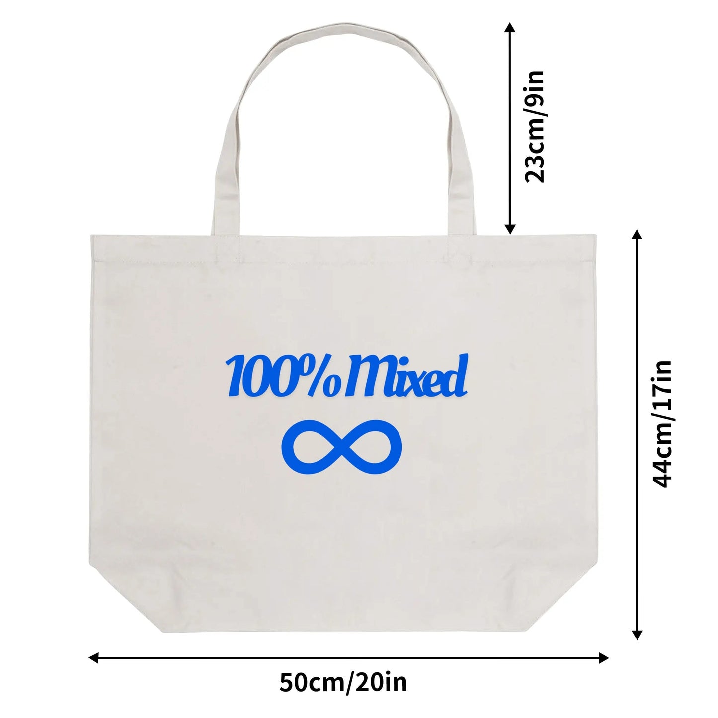 "100% Mixed" Cotton Tote Bag