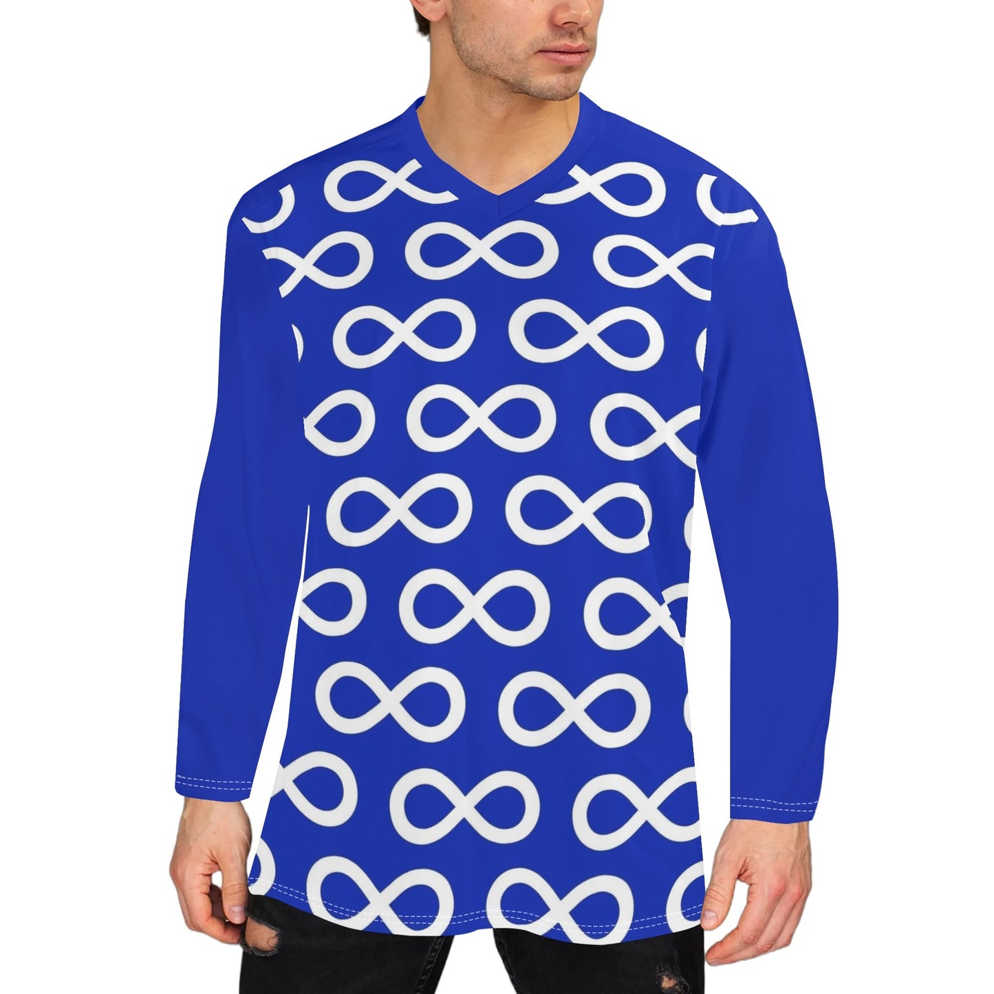 Men's Métis Infinity Blue Hockey Jersey