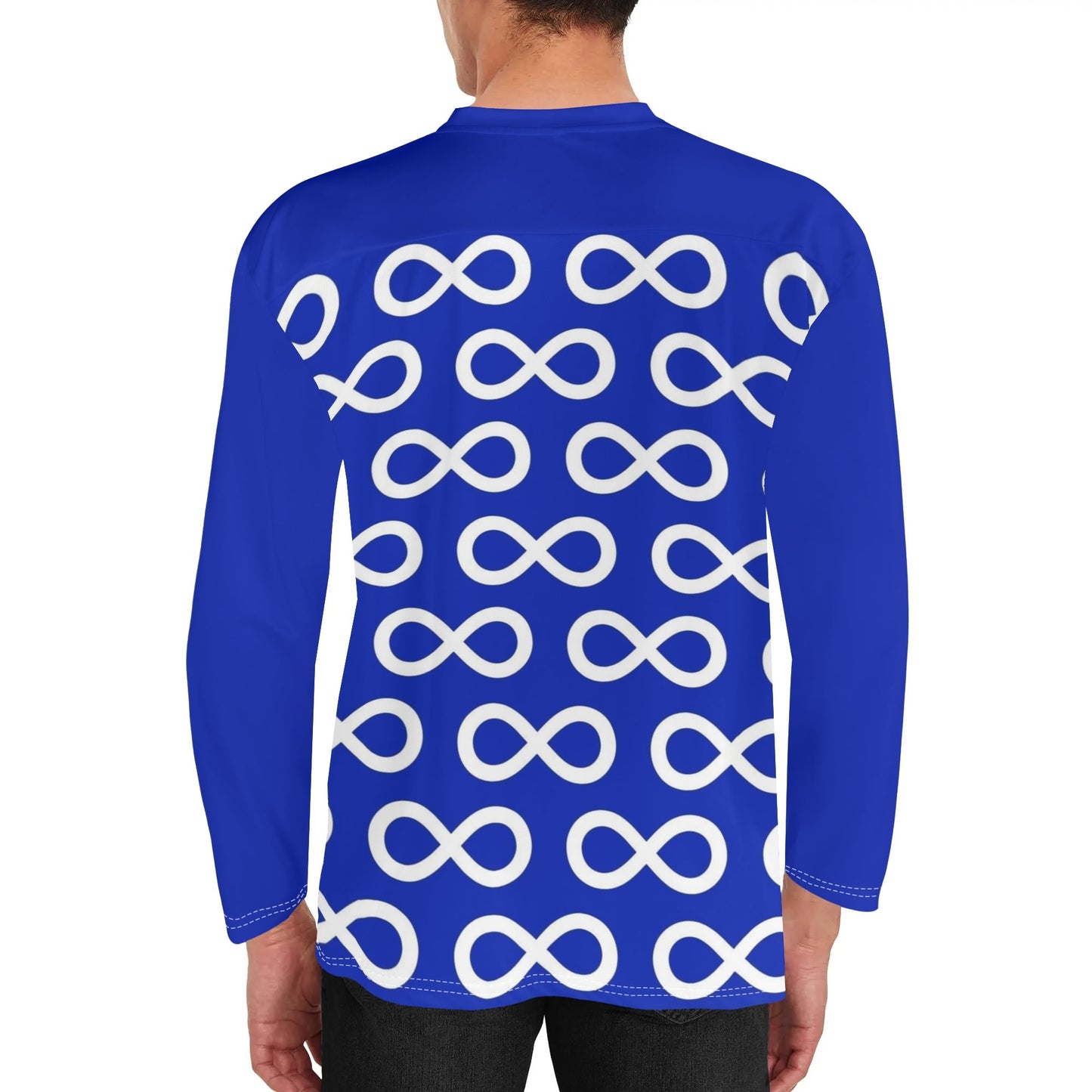 Men's Métis Infinity Blue Hockey Jersey