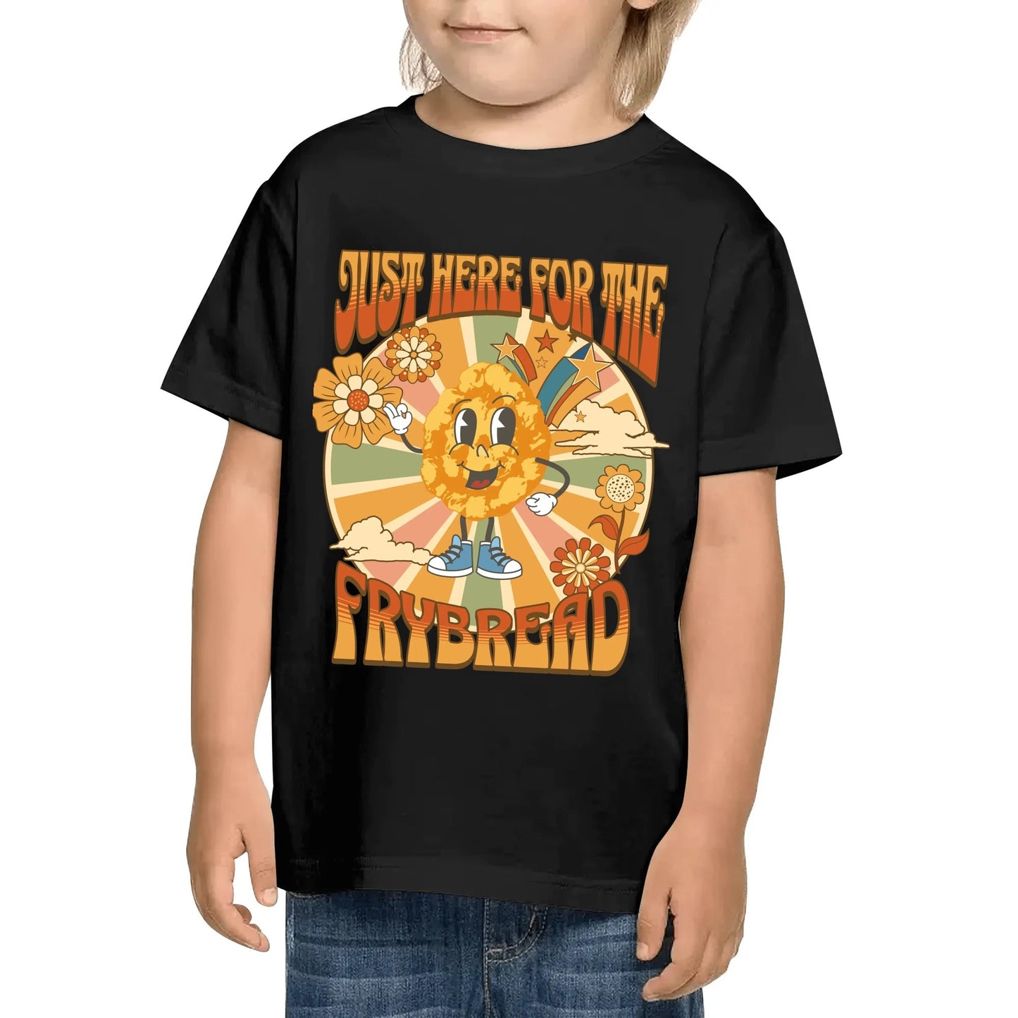 Children's "Just here for the Frybread" Cotton T-Shirt