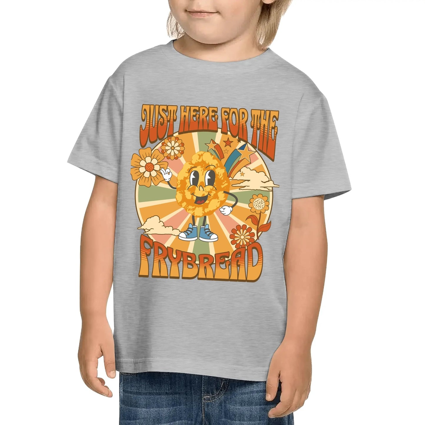 Children's "Just here for the Frybread" Cotton T-Shirt