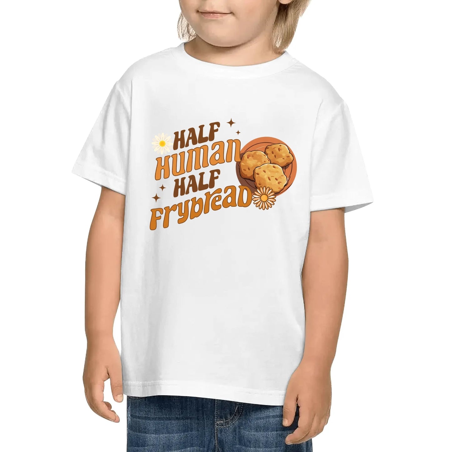 Children's "Half Human Half Frybread" Cotton T-Shirt