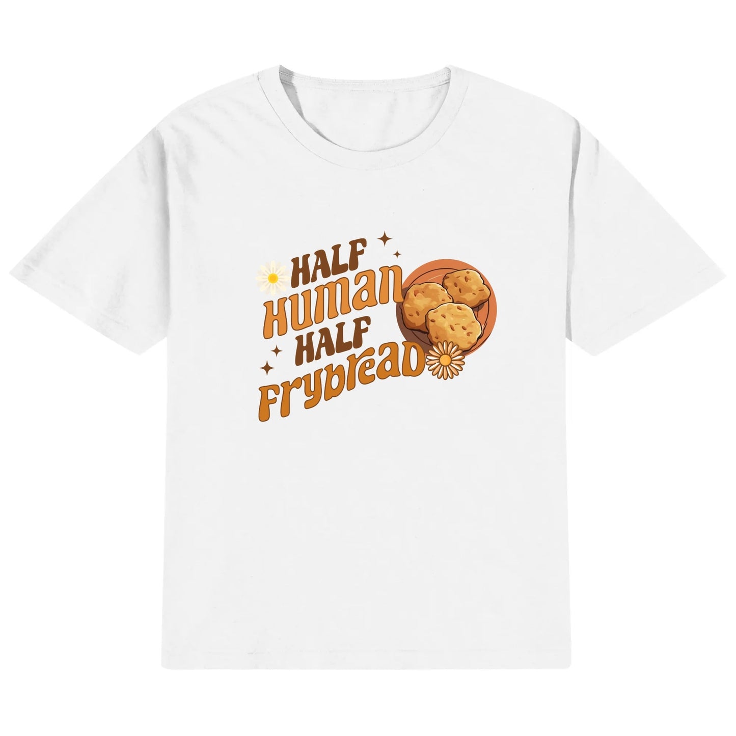 Children's "Half Human Half Frybread" Cotton T-Shirt