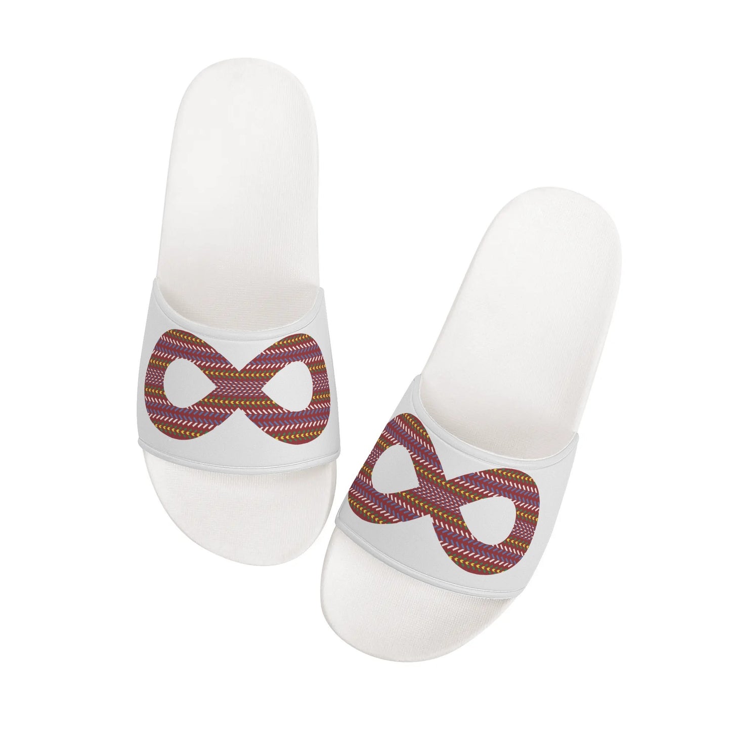 Men's Métis Sash Infinity White Slide Sandals