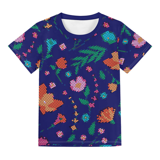 Children's Métis Digital Dotted Floral Loose Fit T-Shirt