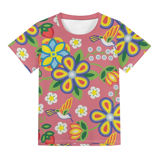 Children's Métis Floral Beaded Loose Fit T-Shirt