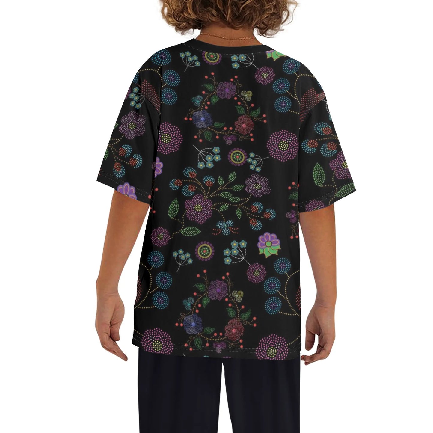 Children's Métis Floral Dotted Loose Fit T-Shirt