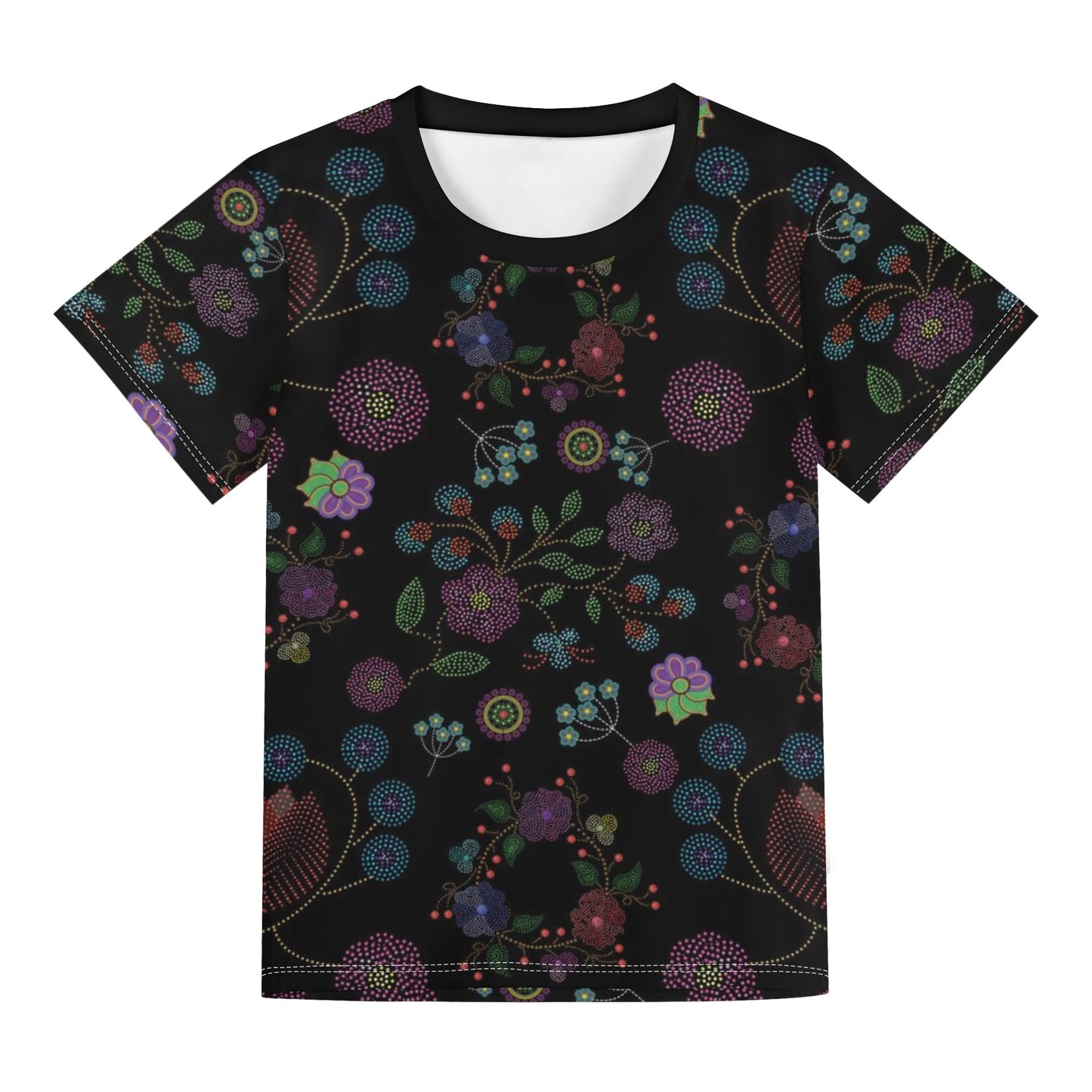 Children's Métis Floral Dotted Loose Fit T-Shirt