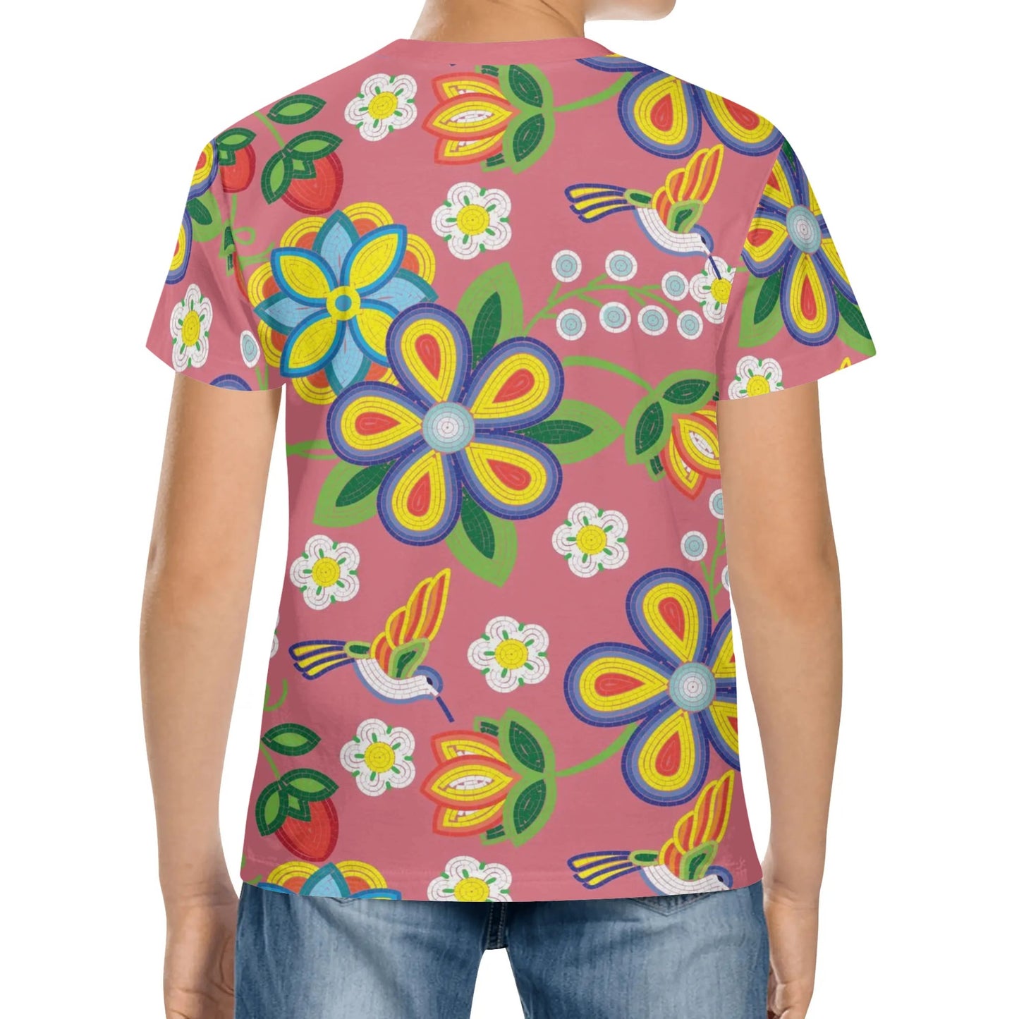 Children's Métis Floral Beaded Classic T-Shirt