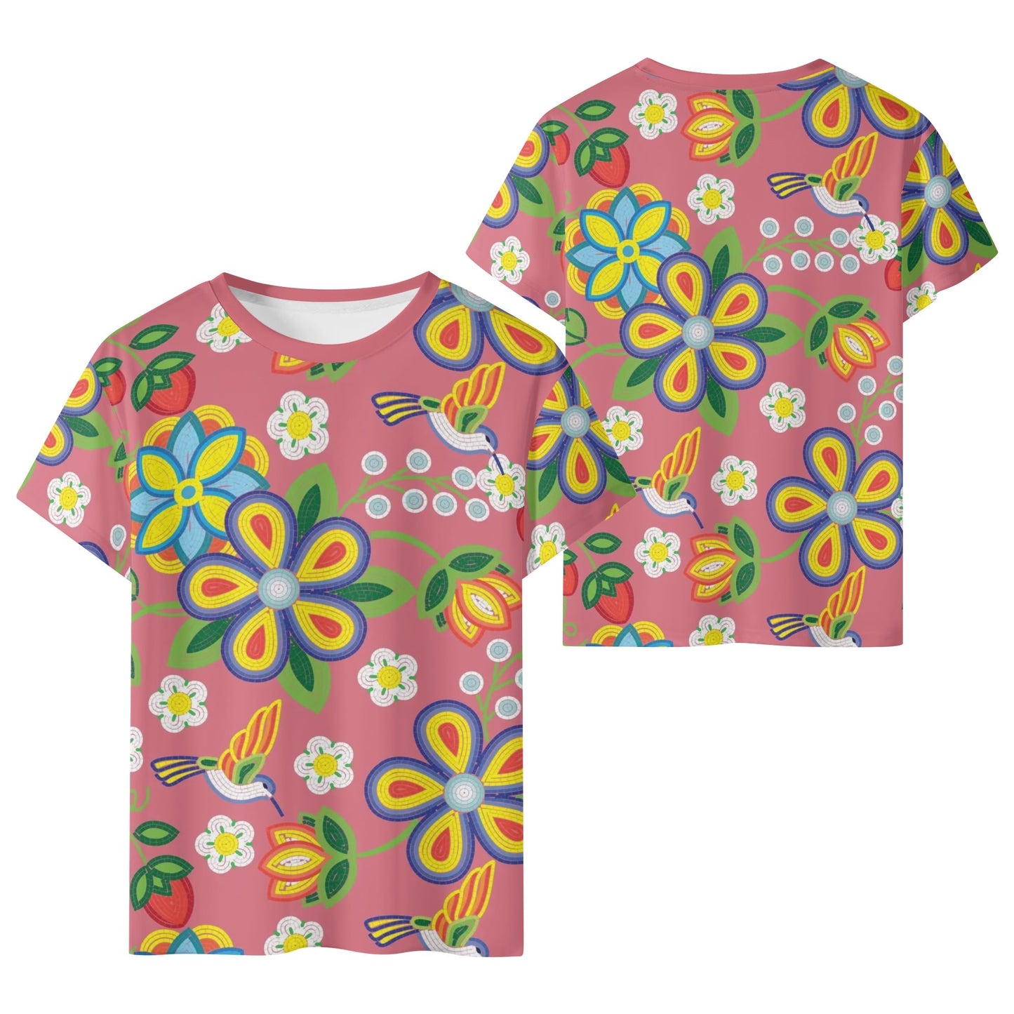 Children's Métis Floral Beaded Classic T-Shirt