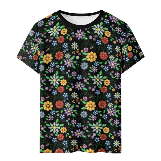 Children's Métis Inspired Floral Beaded Classic T-Shirt