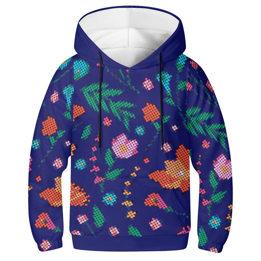 Children's Métis Digital Dotted Floral Pullover Hoodie