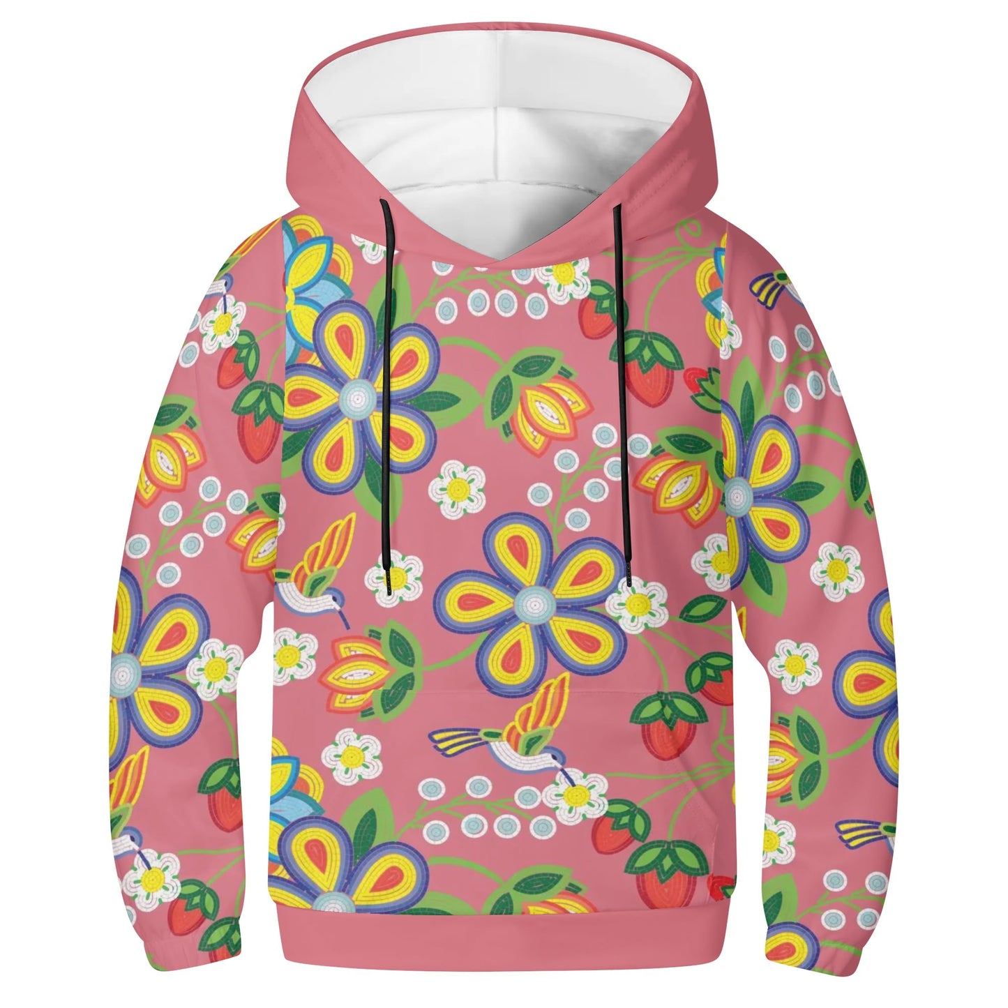 Children's Métis Floral Beaded Lightweight Pullover Hoodie