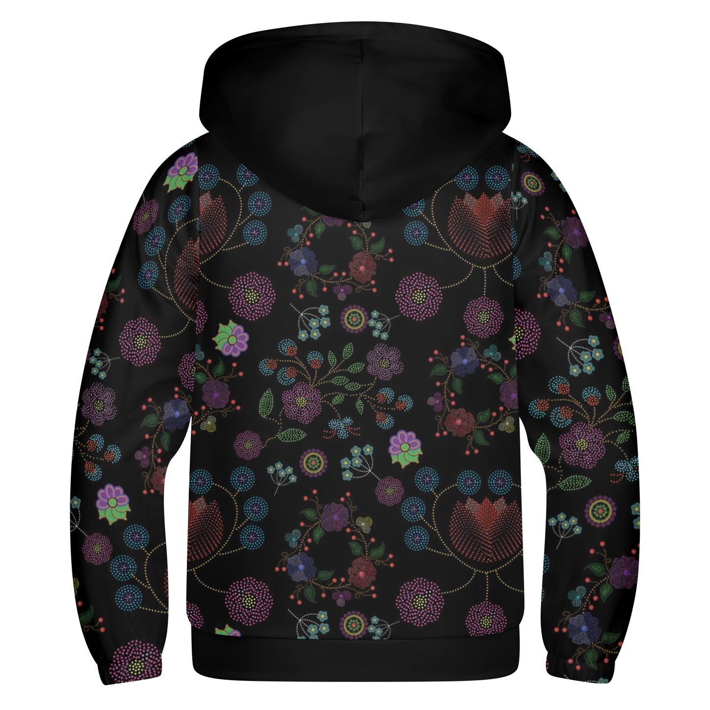 Children's Métis Floral Dotted Lightweight Pullover Hoodie