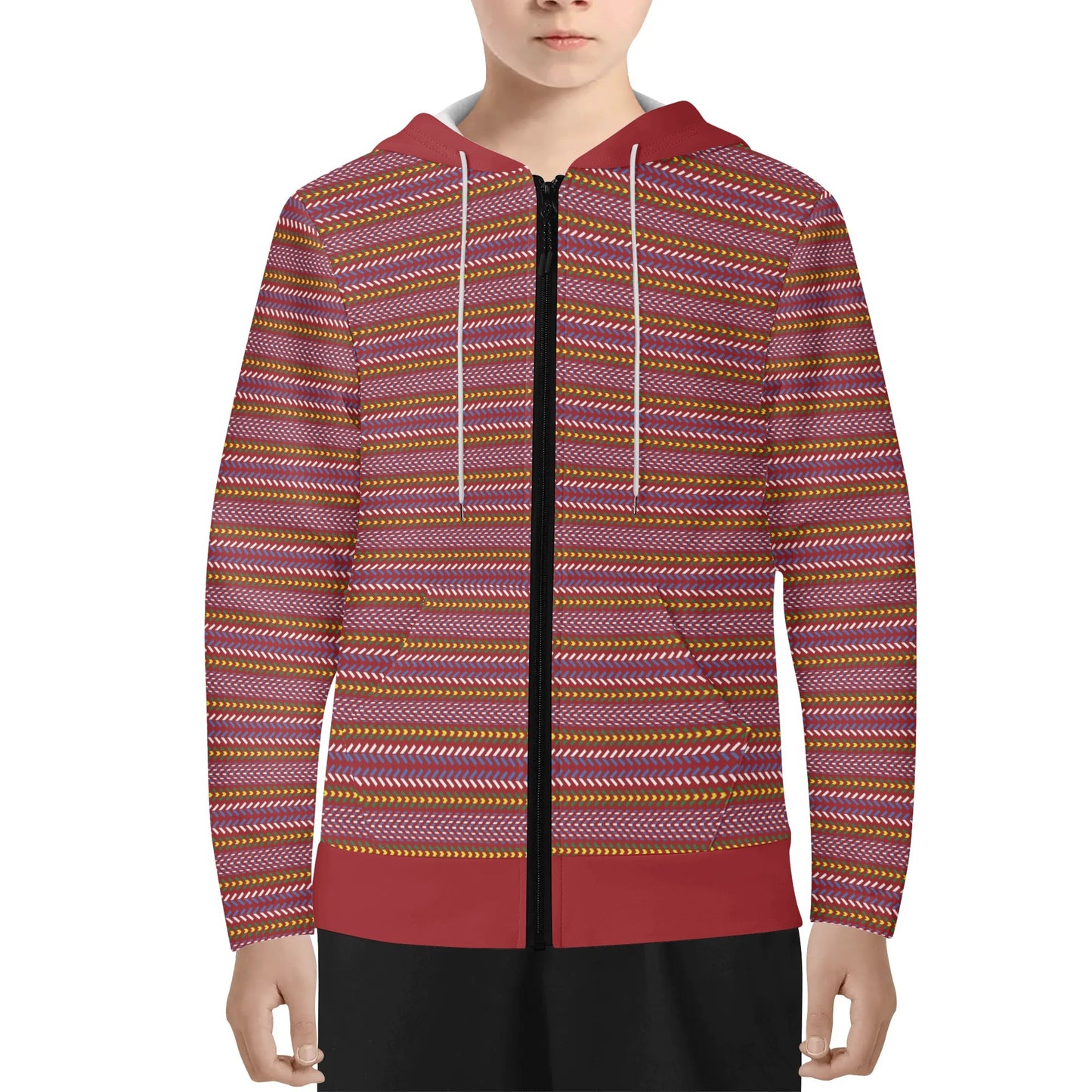 Children's Métis Sash Lightweight Zip Hoodie