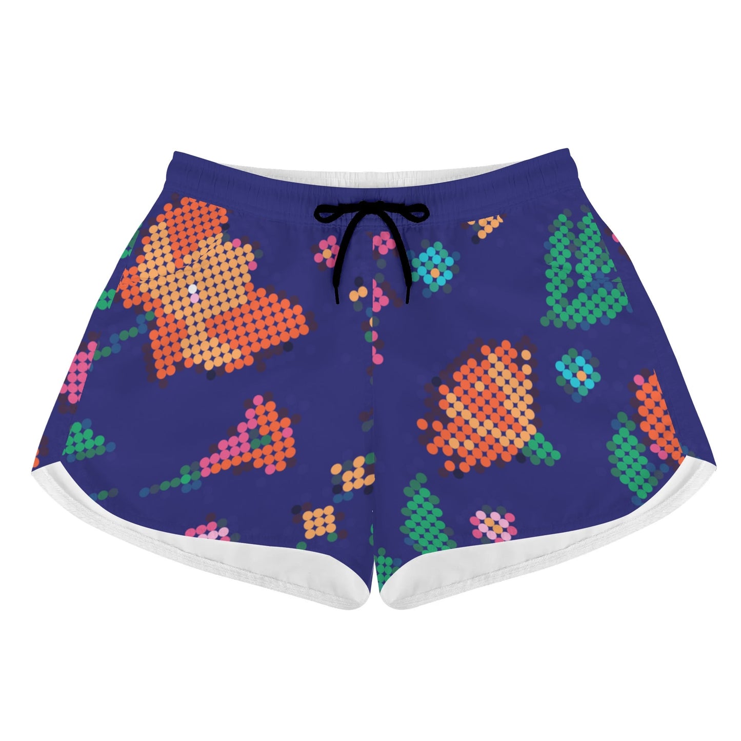 Women's Métis Digital Dotted Floral Beach Shorts