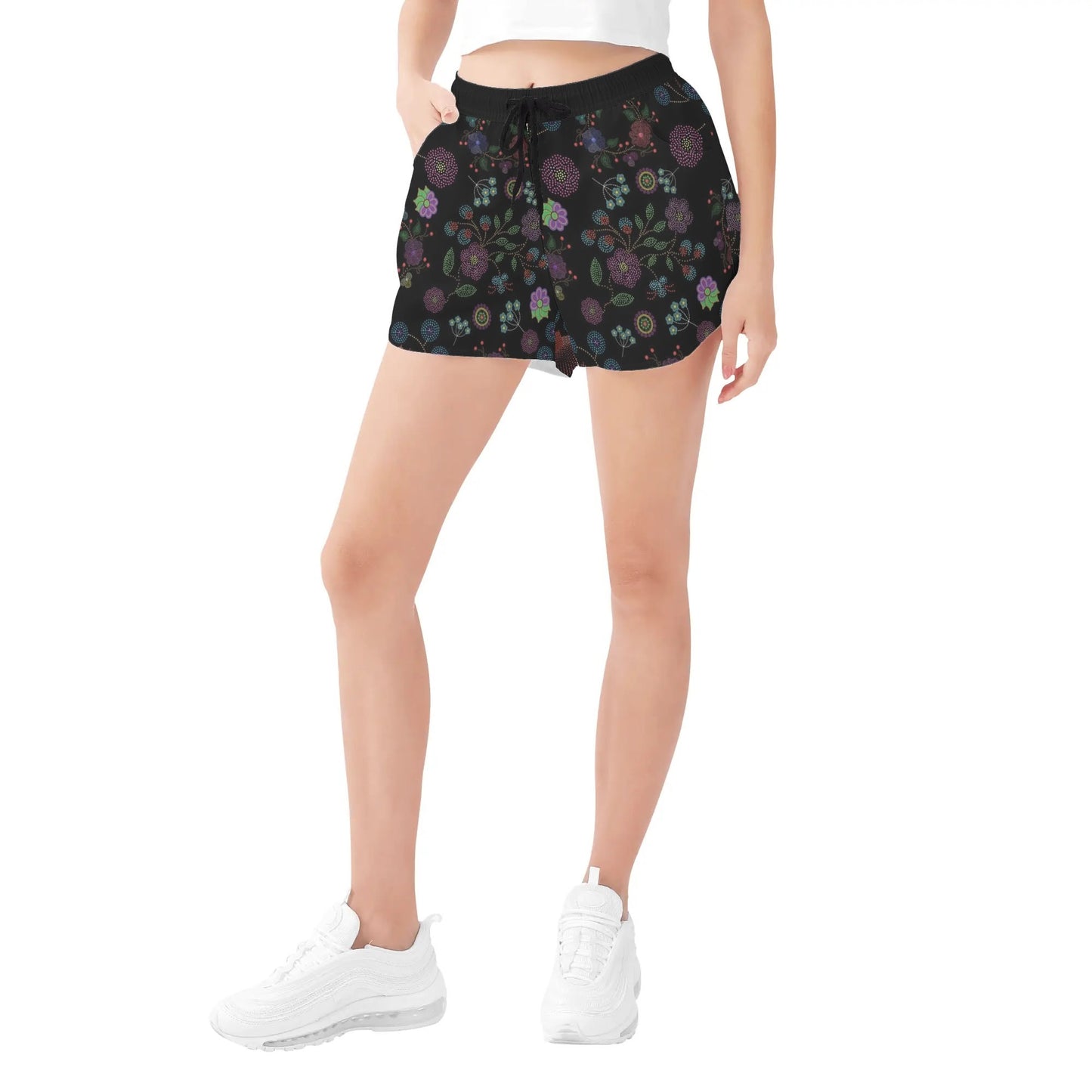 Women's Métis Floral Dotted Beach Shorts