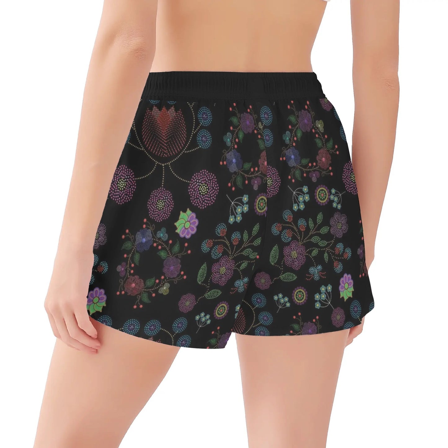 Women's Métis Floral Dotted Beach Shorts