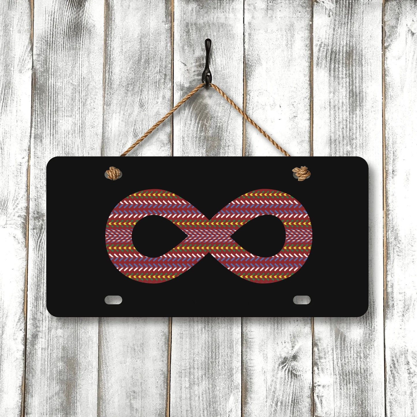 Métis Infinity Sash License Plate