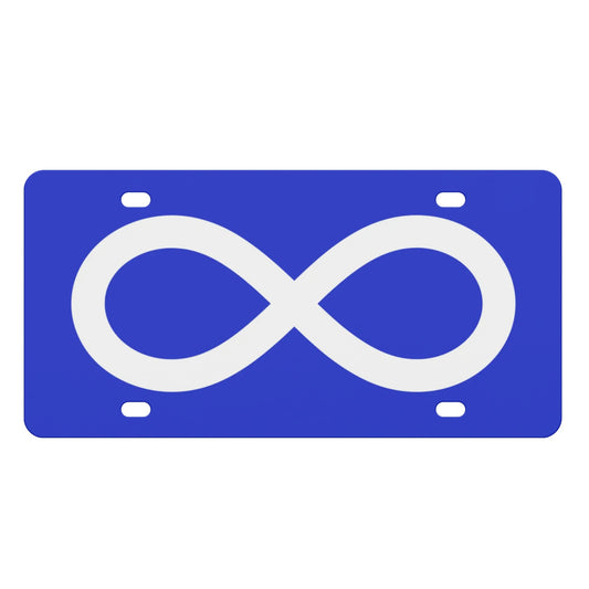 Métis Infinity Flag License Plate