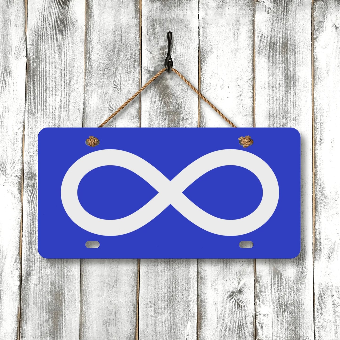 Métis Infinity Flag License Plate