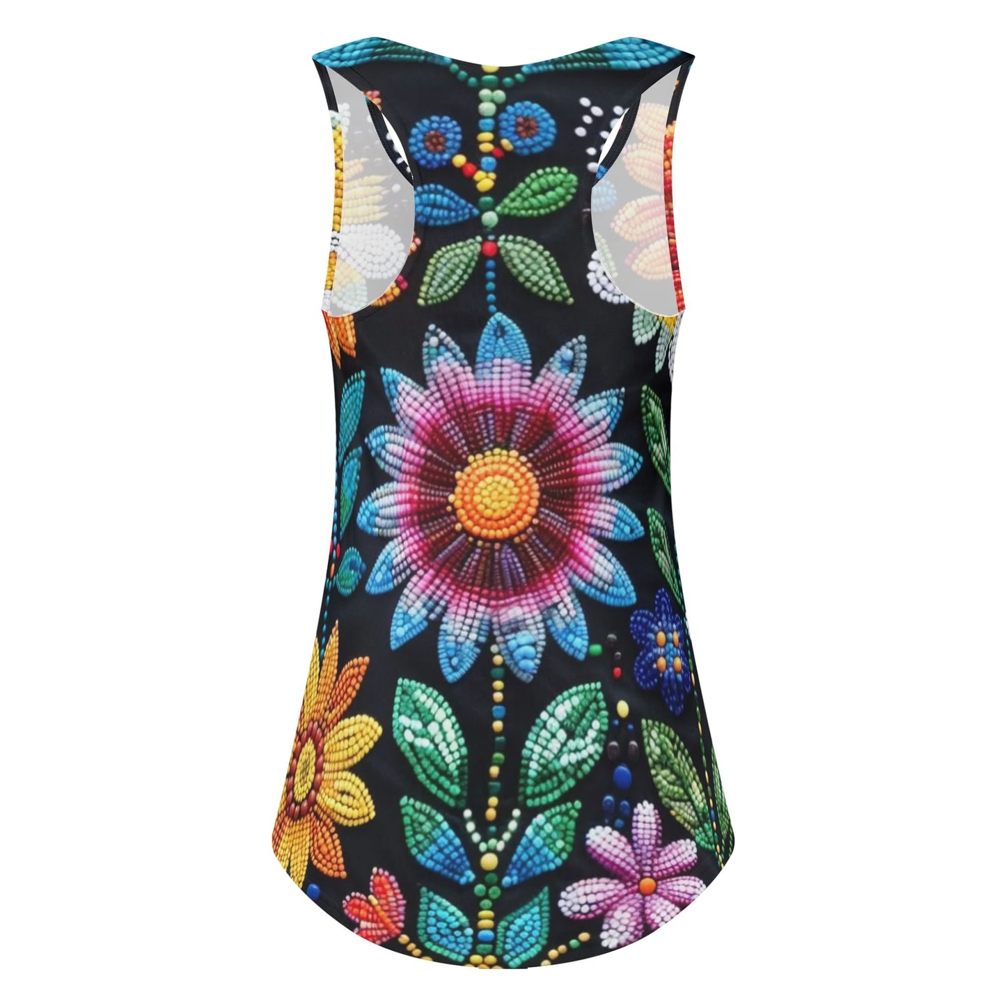 Women's Summer Flower Beaded Tank Top