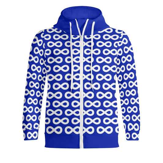 Unisex Métis Infinity Full Zip Turtleneck Hoodie