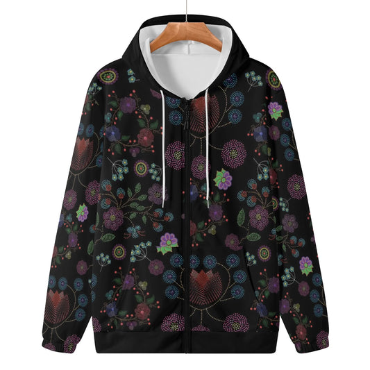 Women's Métis Floral Dotted Zipper Hoodie