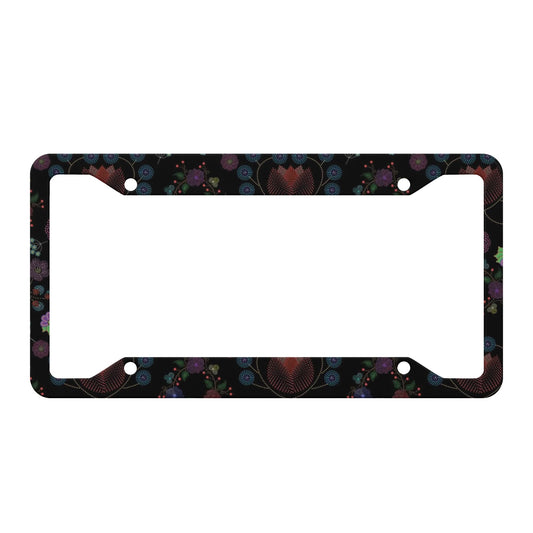 Métis Floral Dotted License Plate Frame