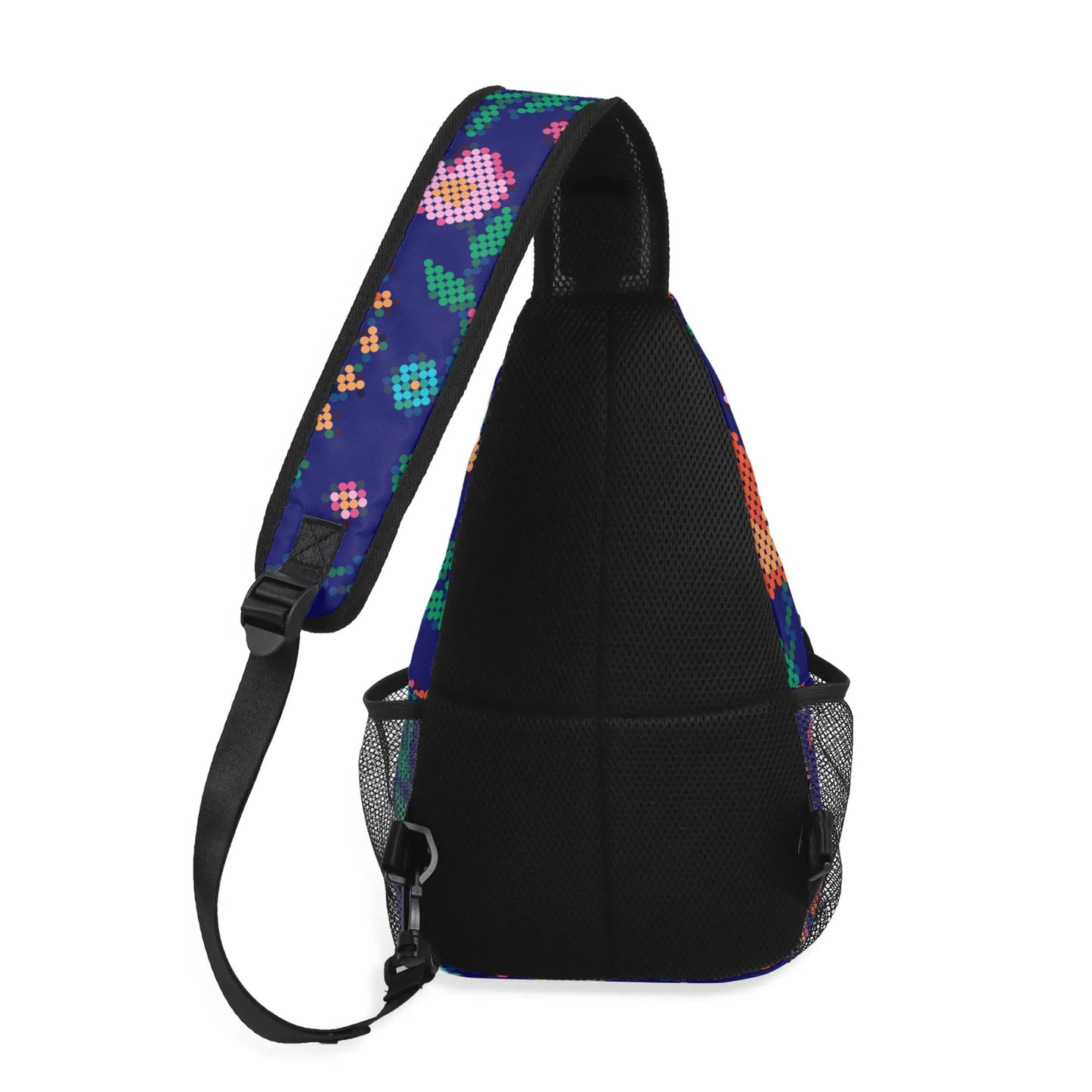 Métis Digital Dotted Floral Crossbody Chest Bag