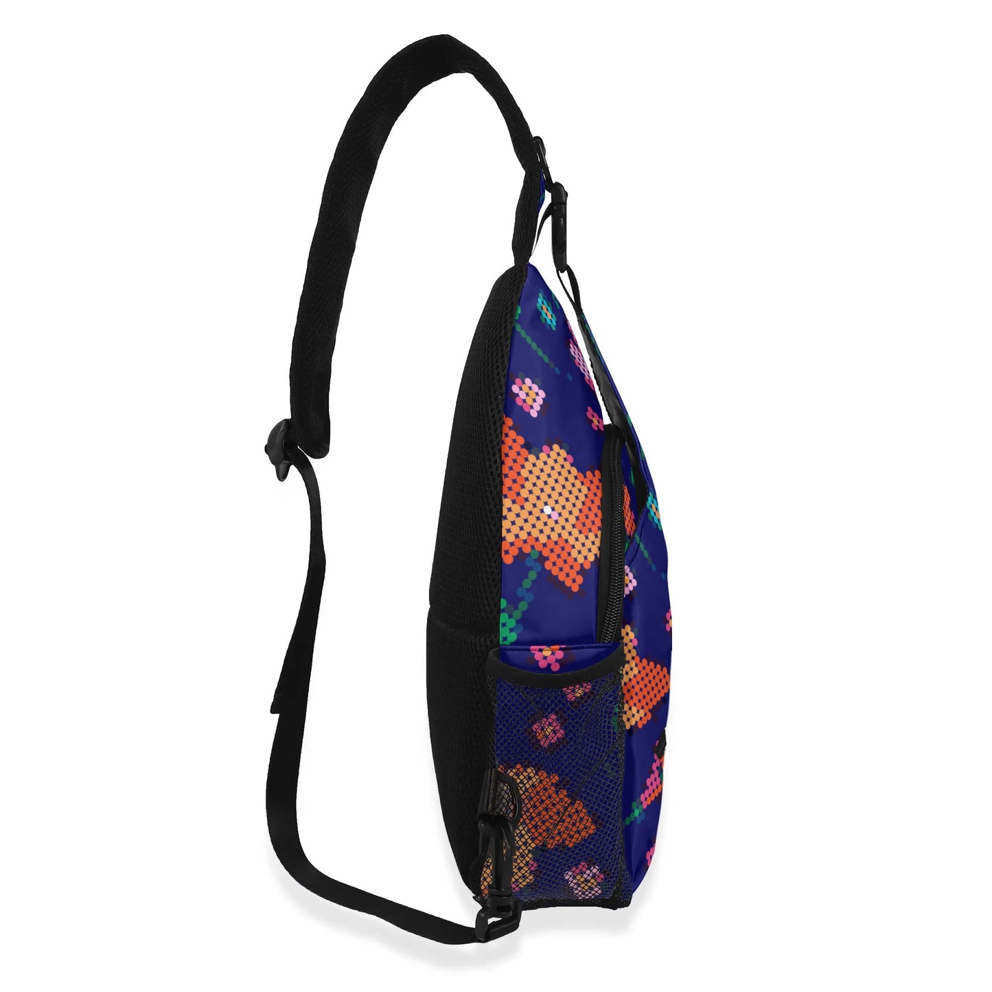 Métis Digital Dotted Floral Crossbody Chest Bag