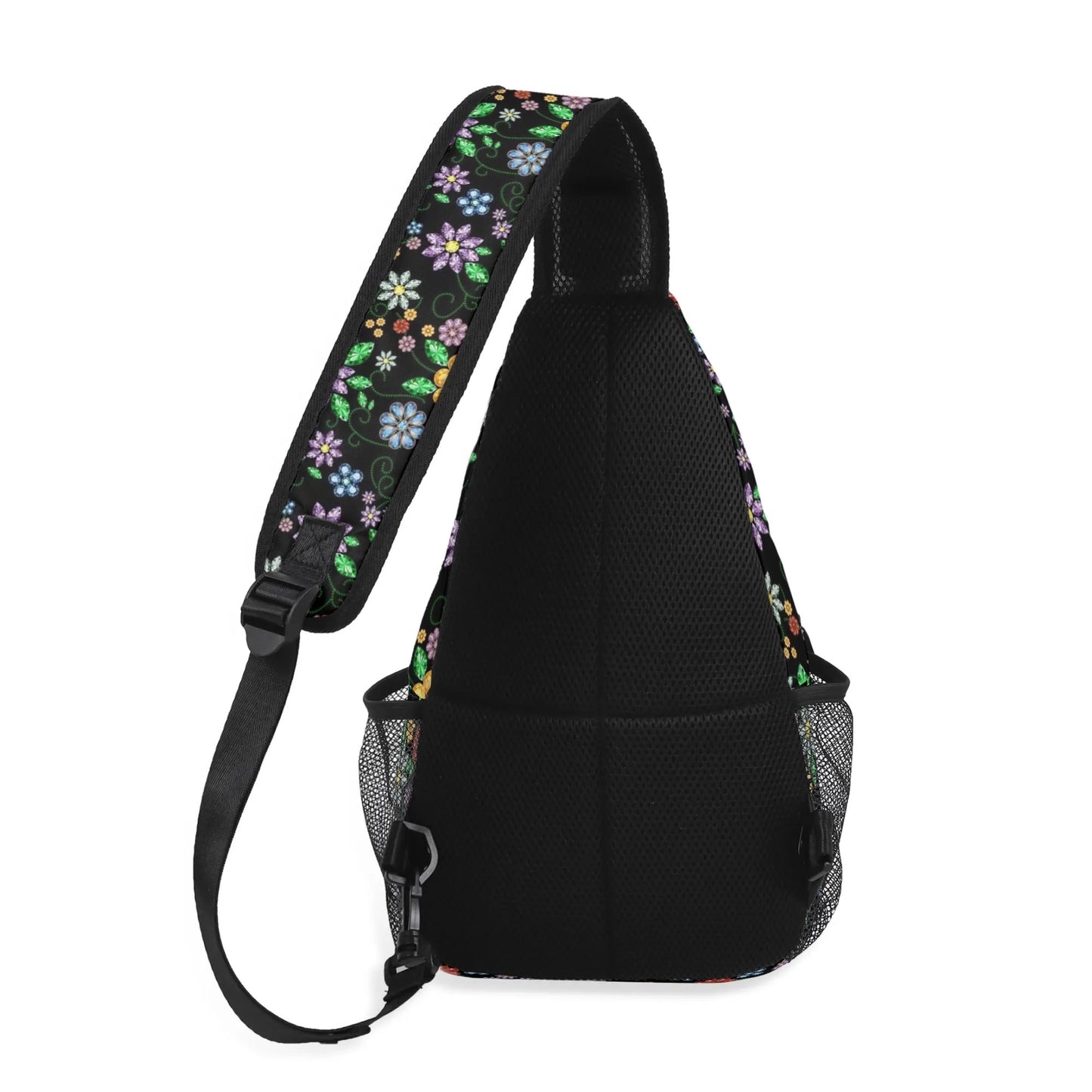 Métis Inspired Floral Crossbody Chest Bag