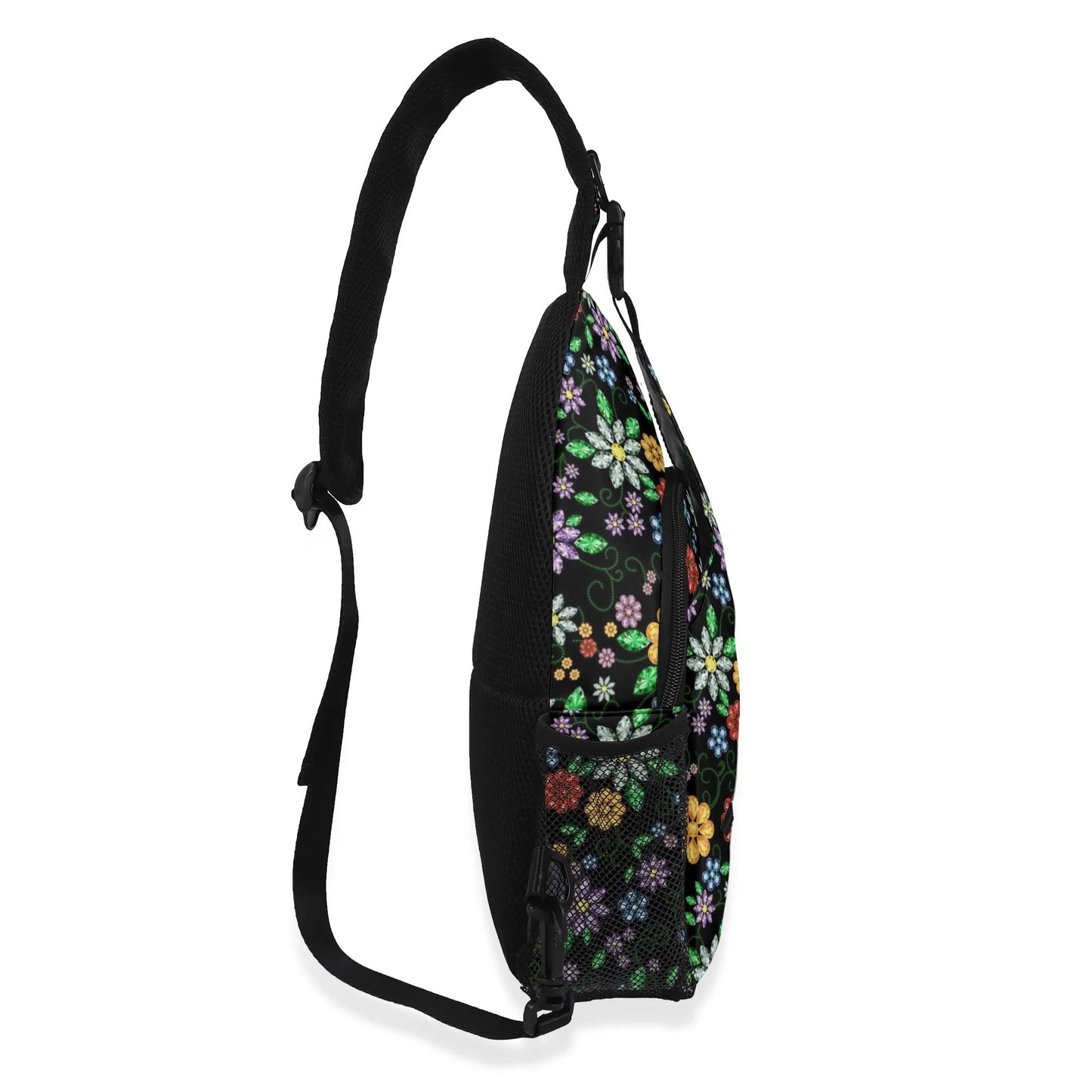 Métis Inspired Floral Crossbody Chest Bag