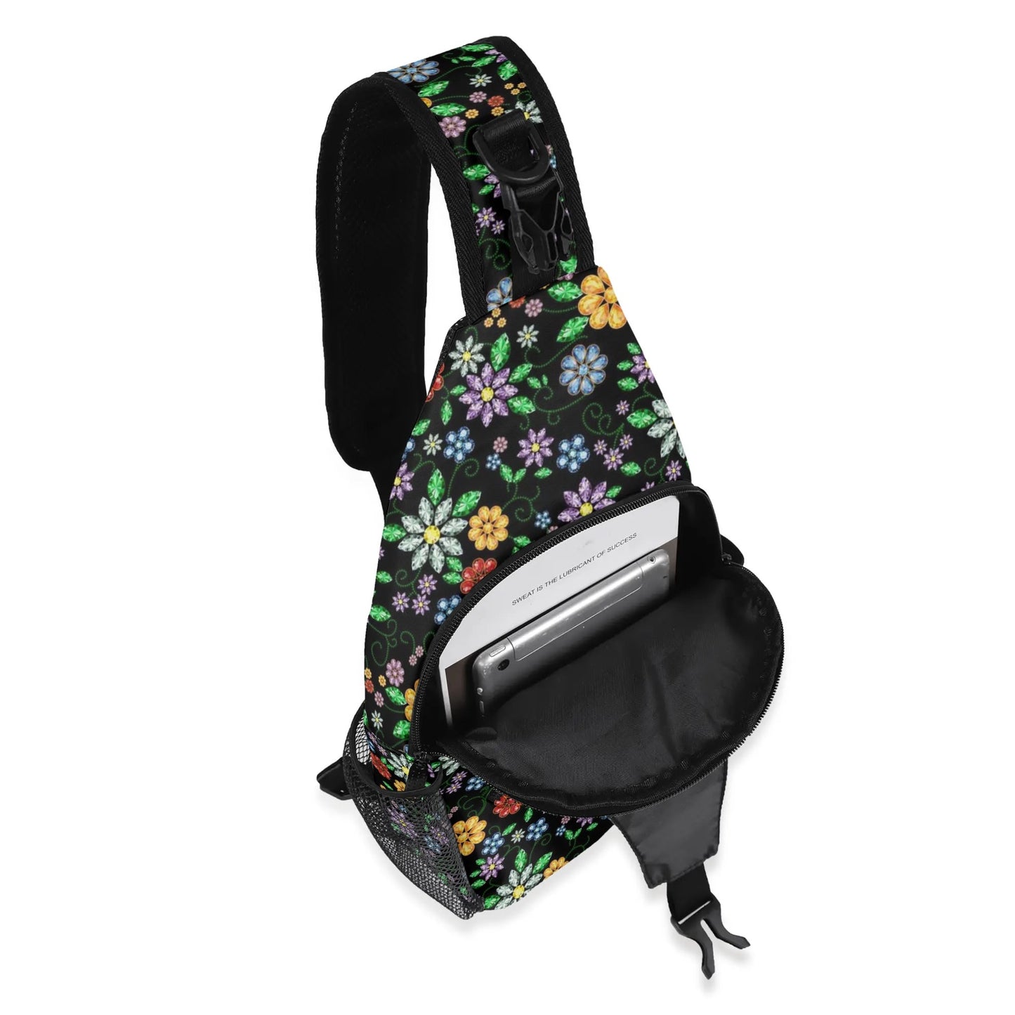 Métis Inspired Floral Crossbody Chest Bag