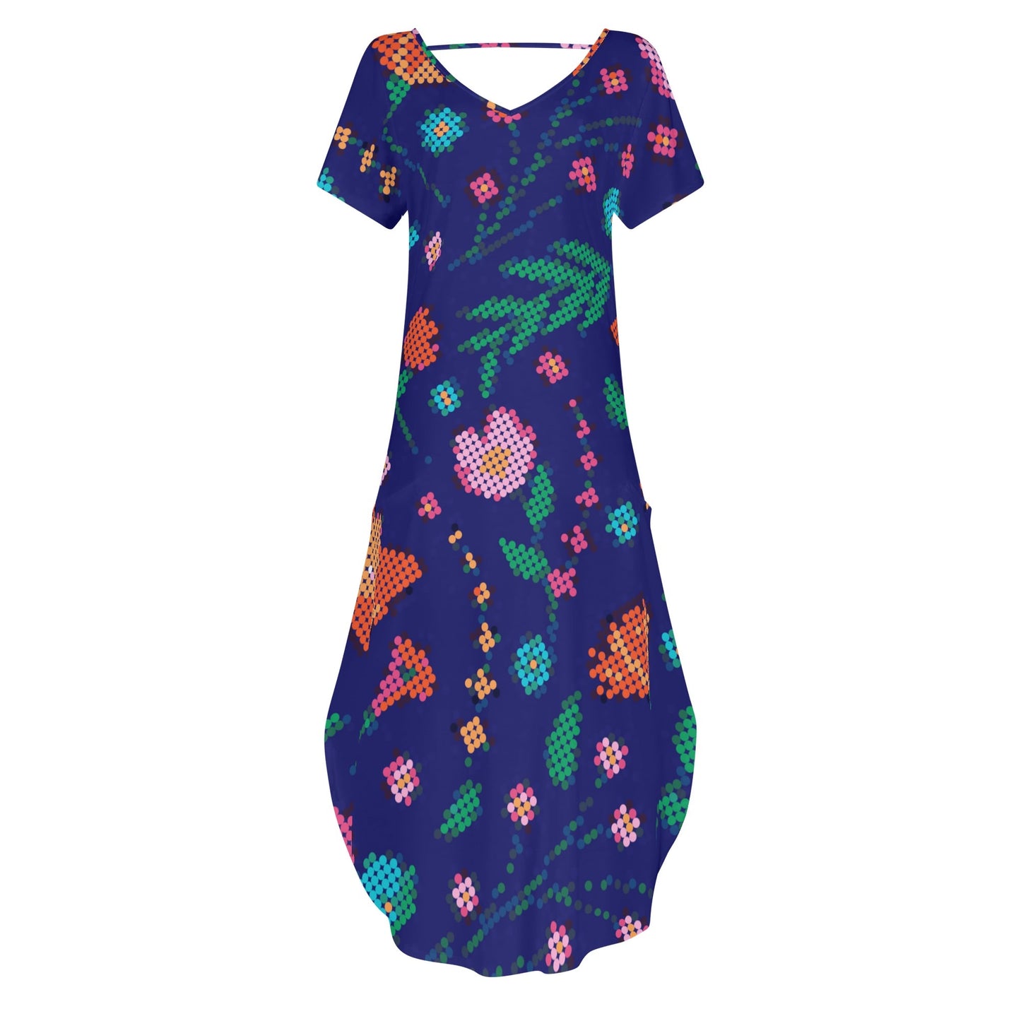 Women's Métis Digital Floral Long Draped Dress