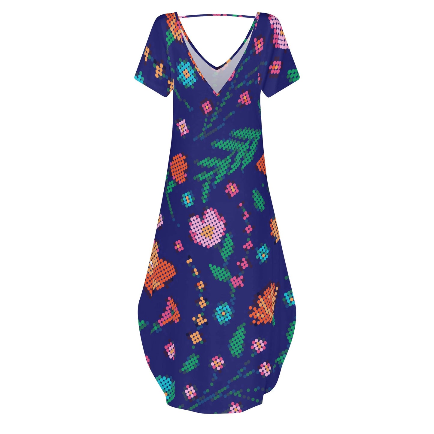 Women's Métis Digital Floral Long Draped Dress