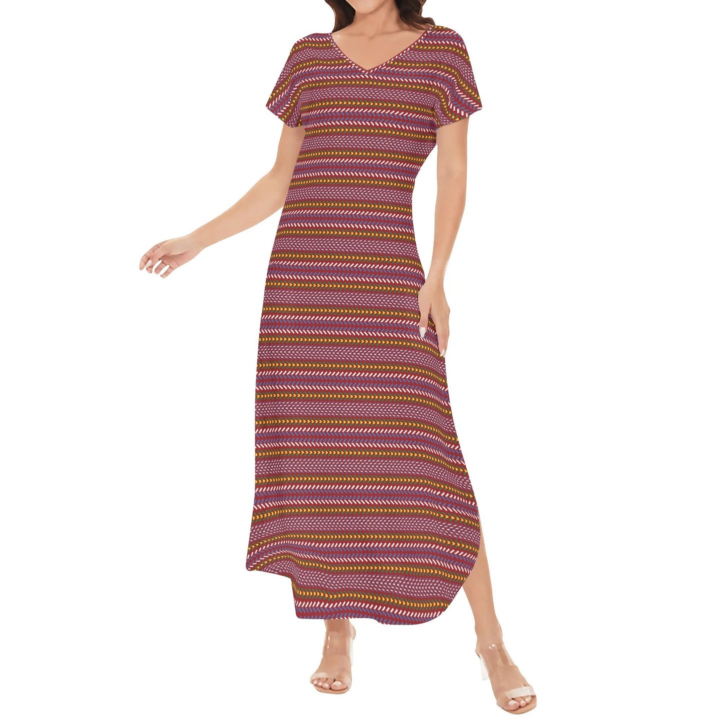 Women's Métis Sash Long Draped Dress