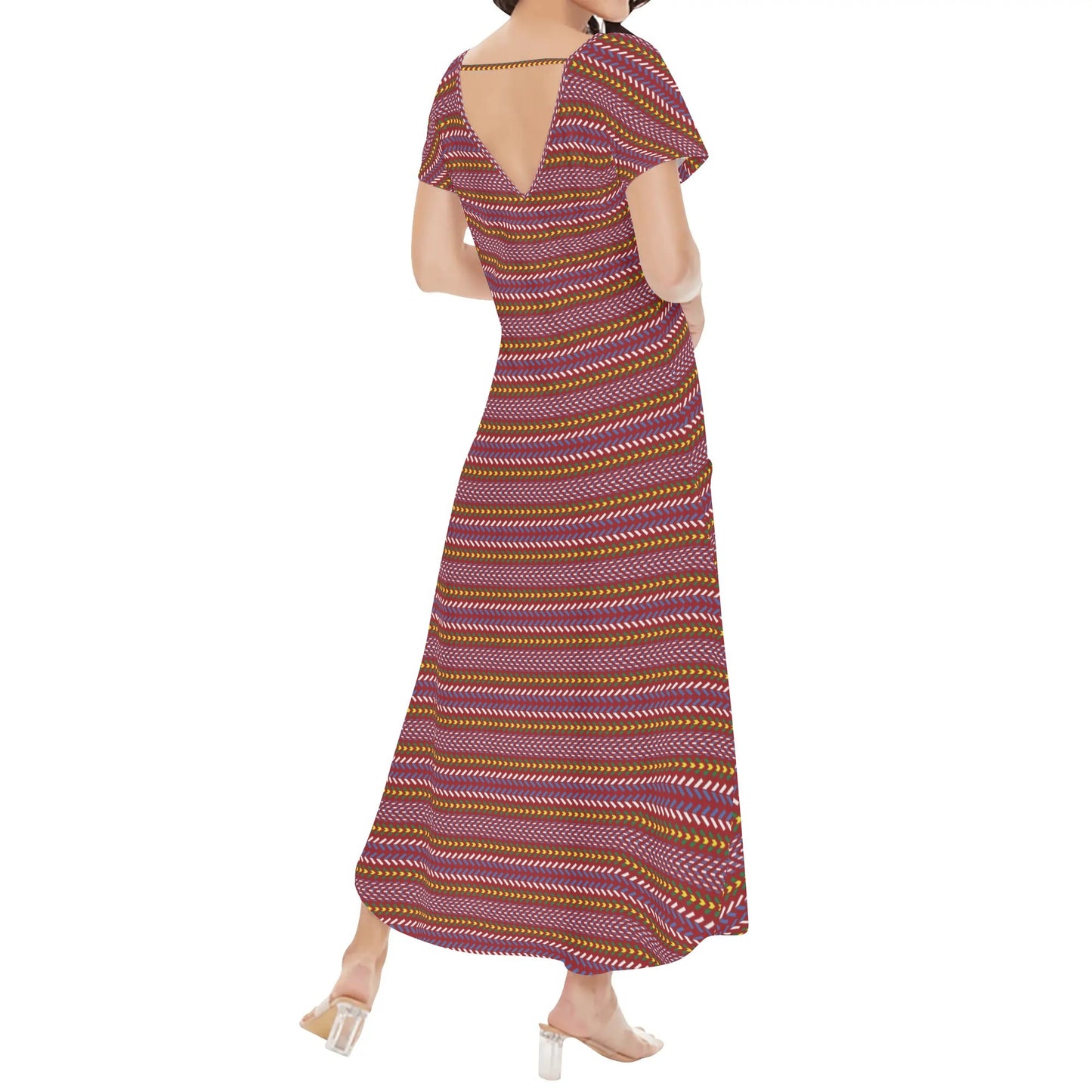 Women's Métis Sash Long Draped Dress