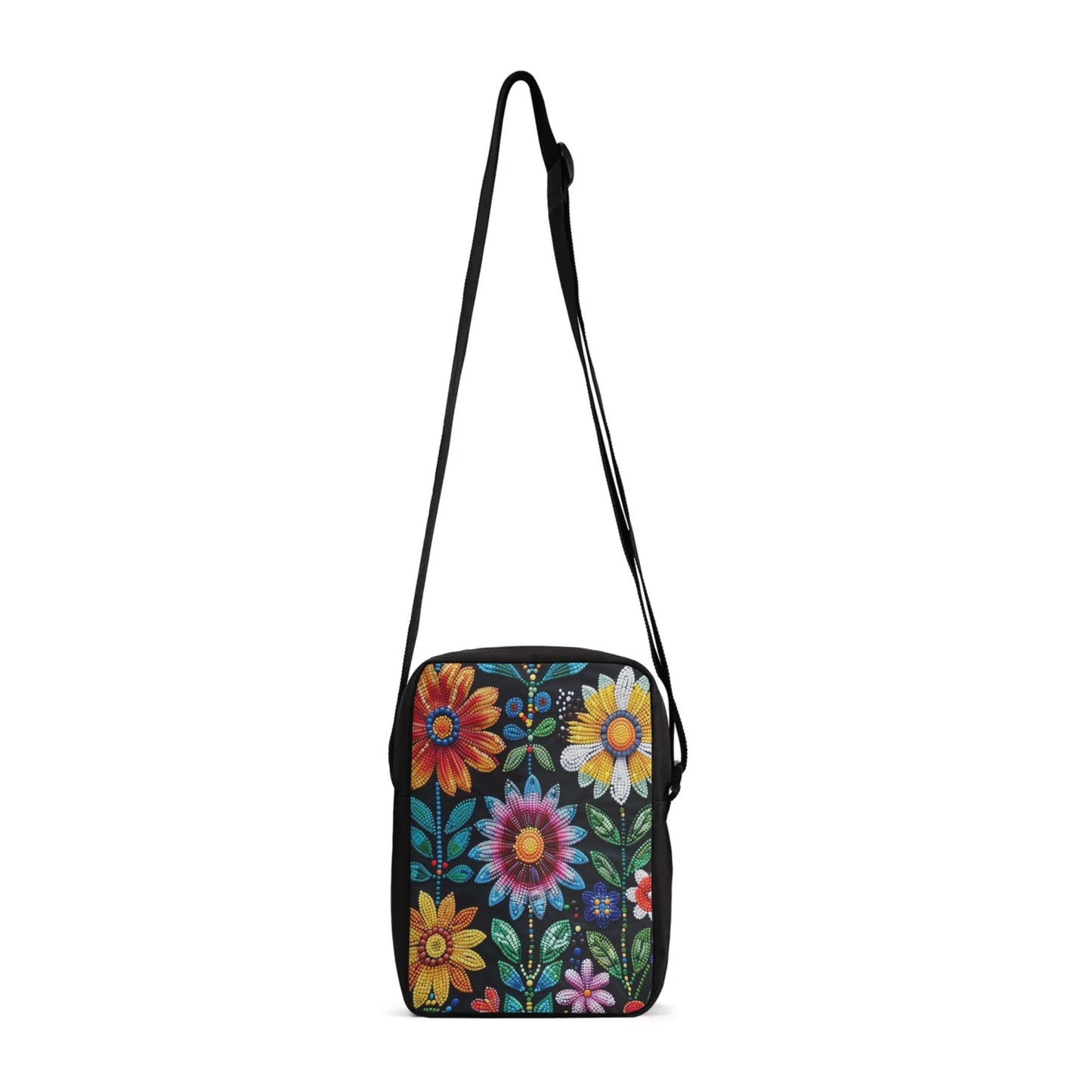 Summer Flower Beaded Cross Body Bag