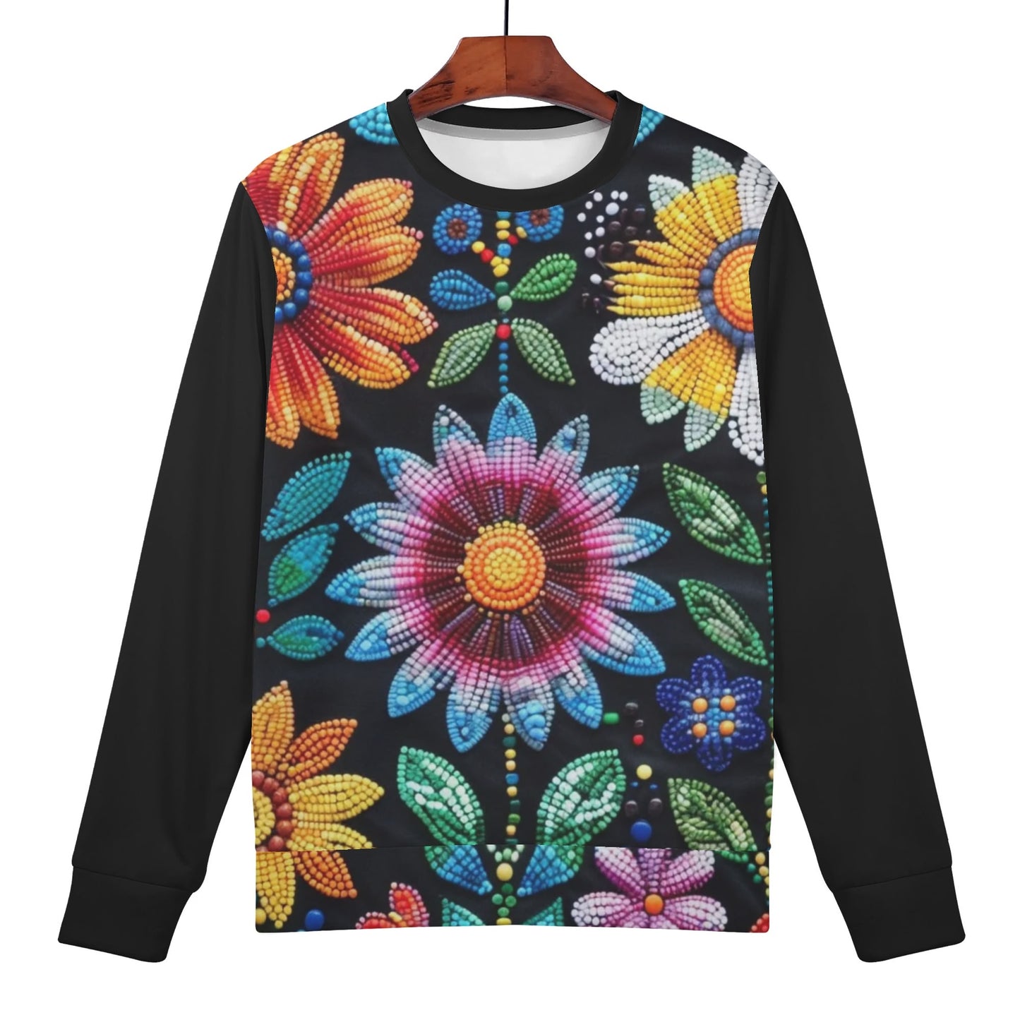 Children's Summer Flower Beaded Sweater