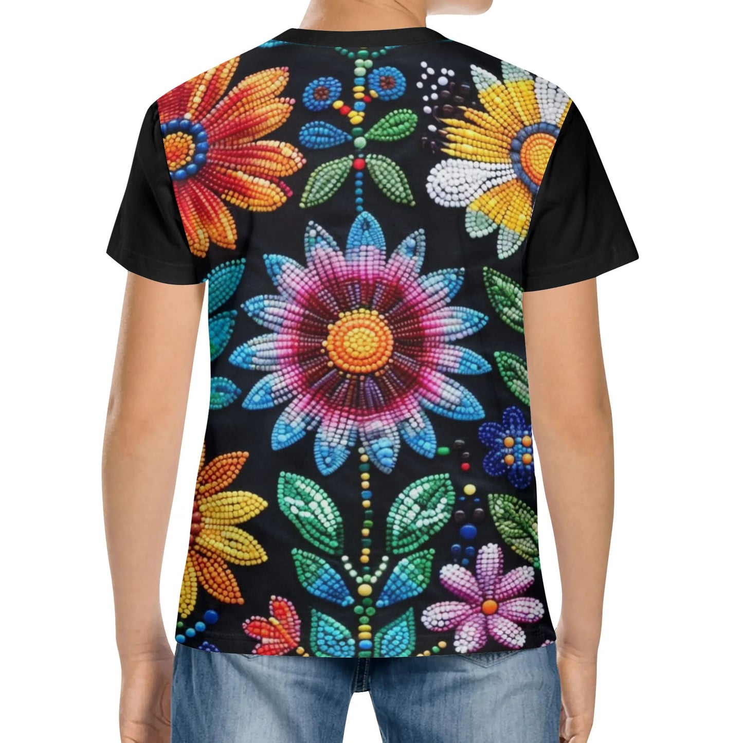 Children's Summer Flower Beaded Classic T-Shirt