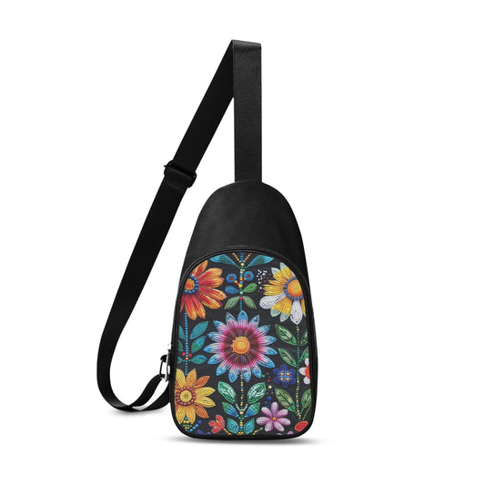 Summer Flower Beaded Chest Bag