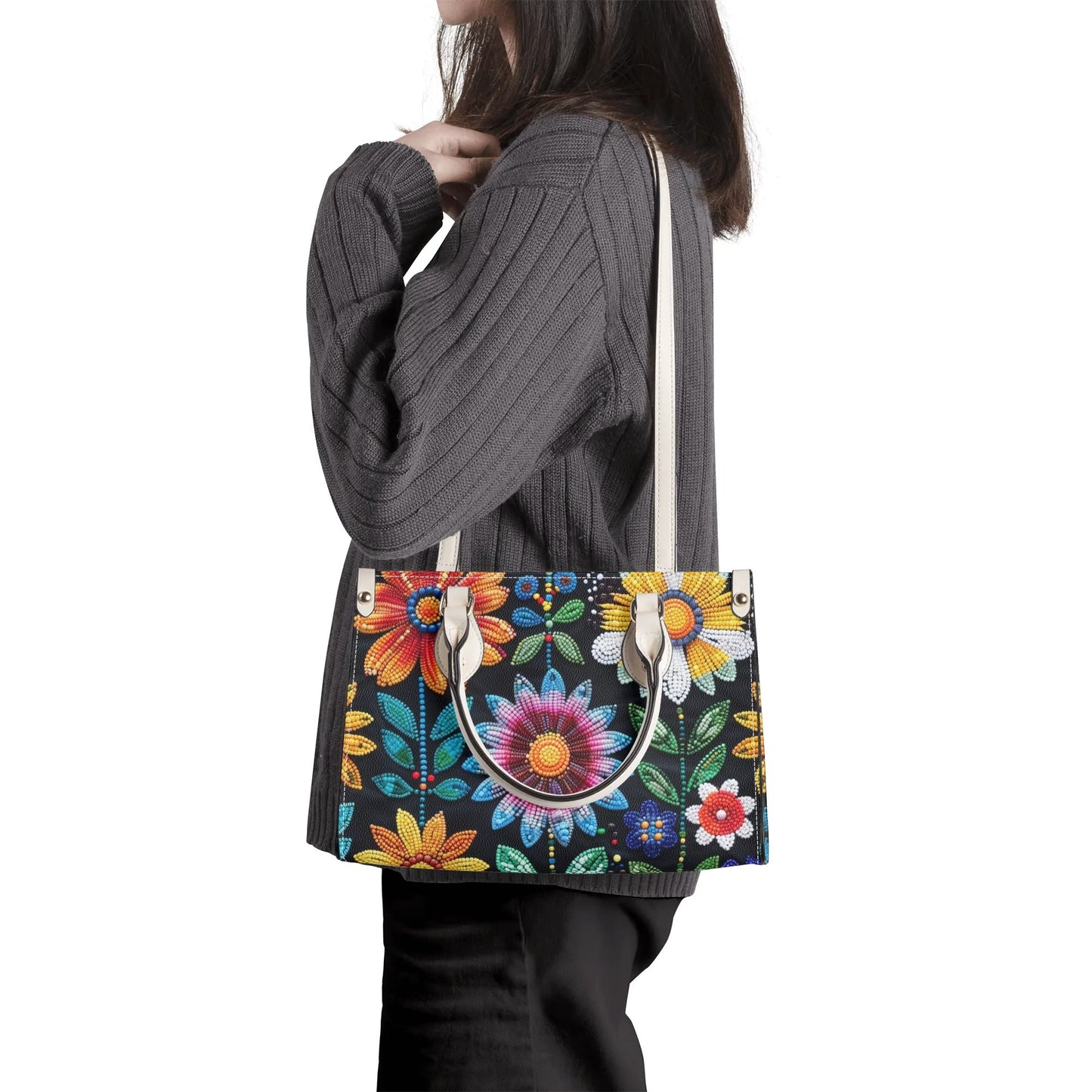 Summer Flower Beaded Handbag