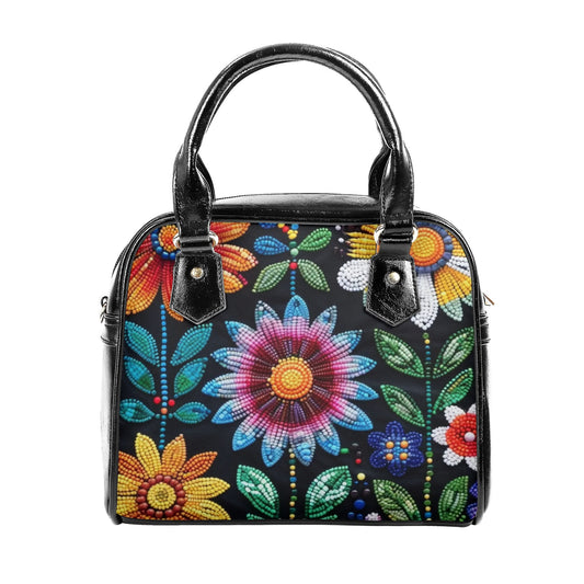 Summer Flower Beaded PU Handbag