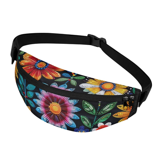 Summer Flower Beaded Fanny Pack