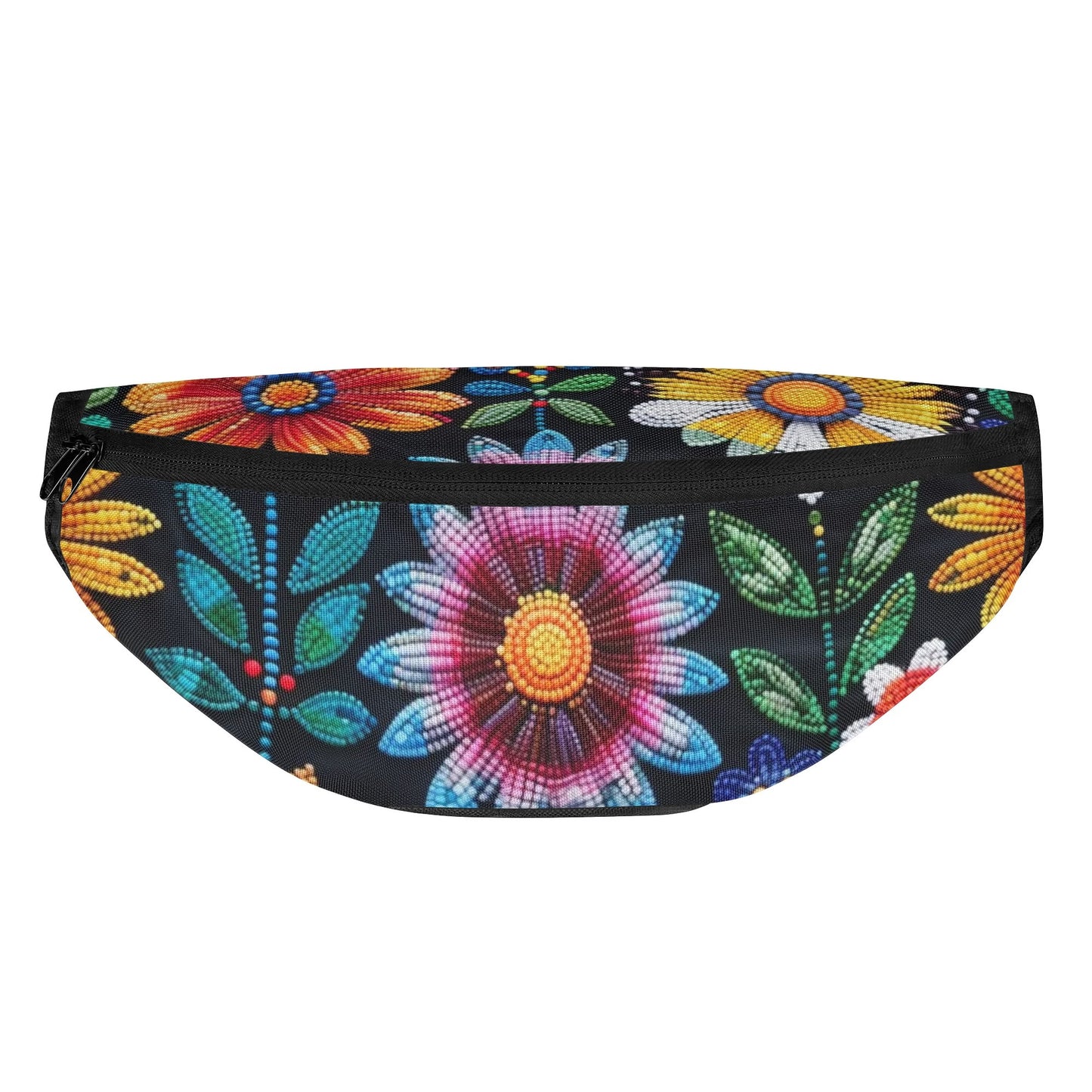 Summer Flower Beaded Fanny Pack