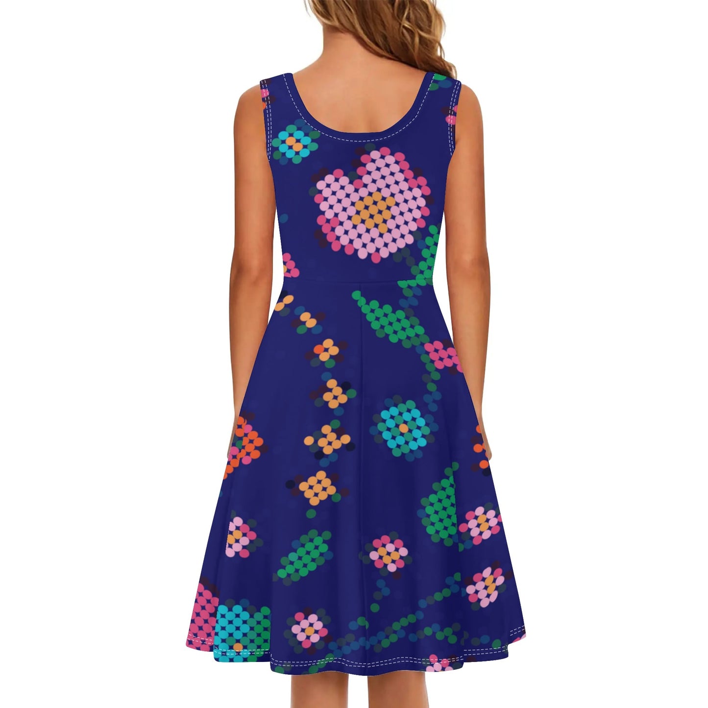 Women's Métis Digital Dotted Floral Tank Dress