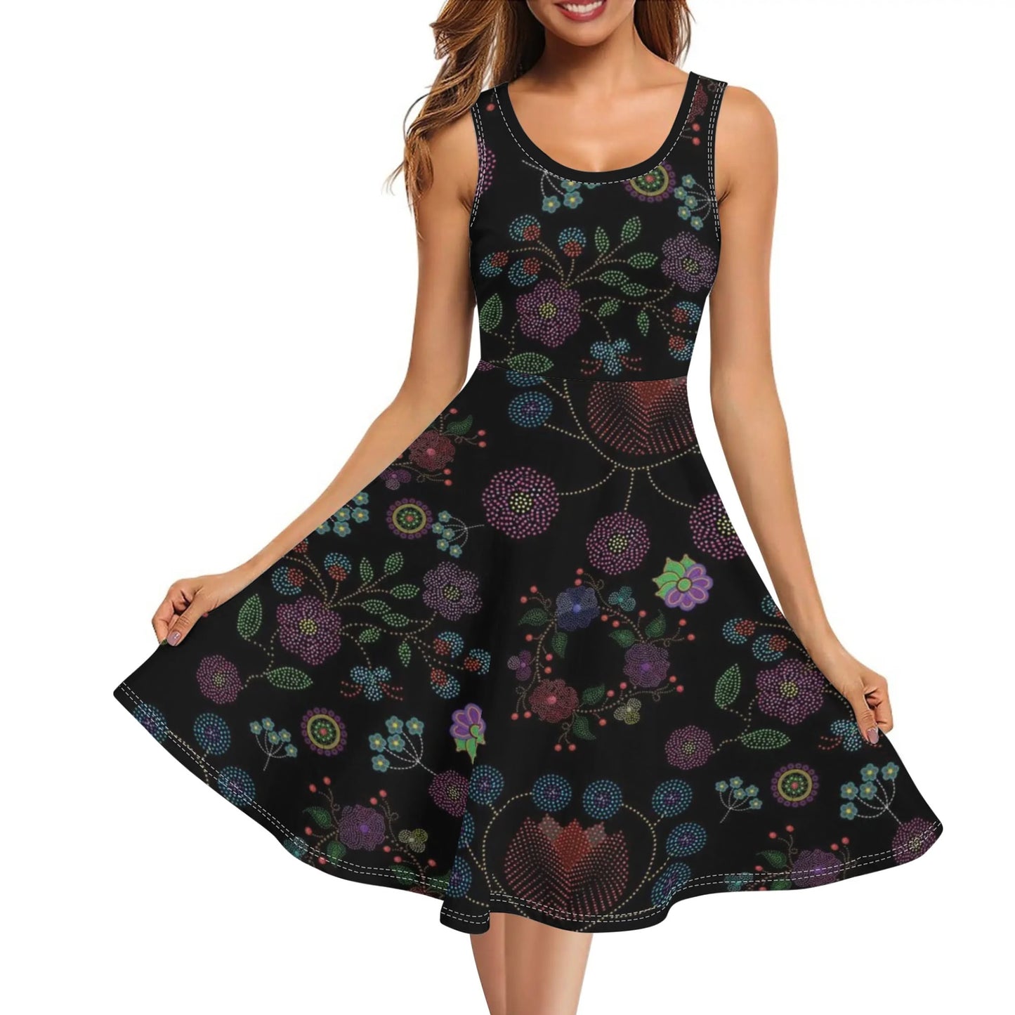 Women's Métis Floral Dotted Tank Dress