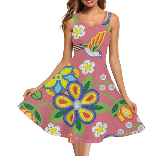 Women's Métis Floral Beaded Tank Dress